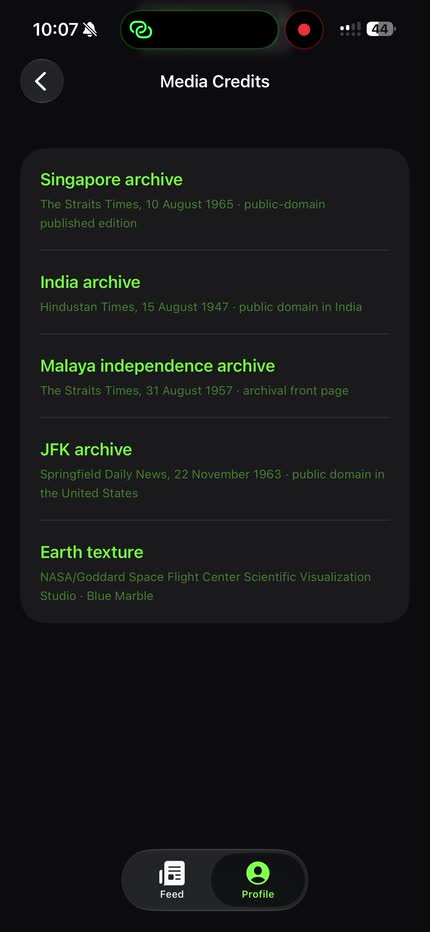 Spiced Kopi media credits screen